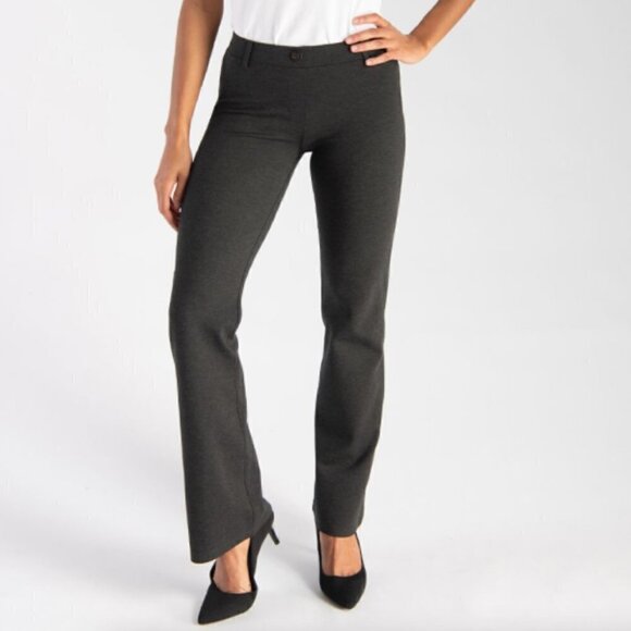 Betabrand Bootcut Classic Dress Pants in Charcoal sz M - Picture 1 of 4